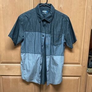 Tony Hawk Men's Casual Dark and Light Gray Shirt